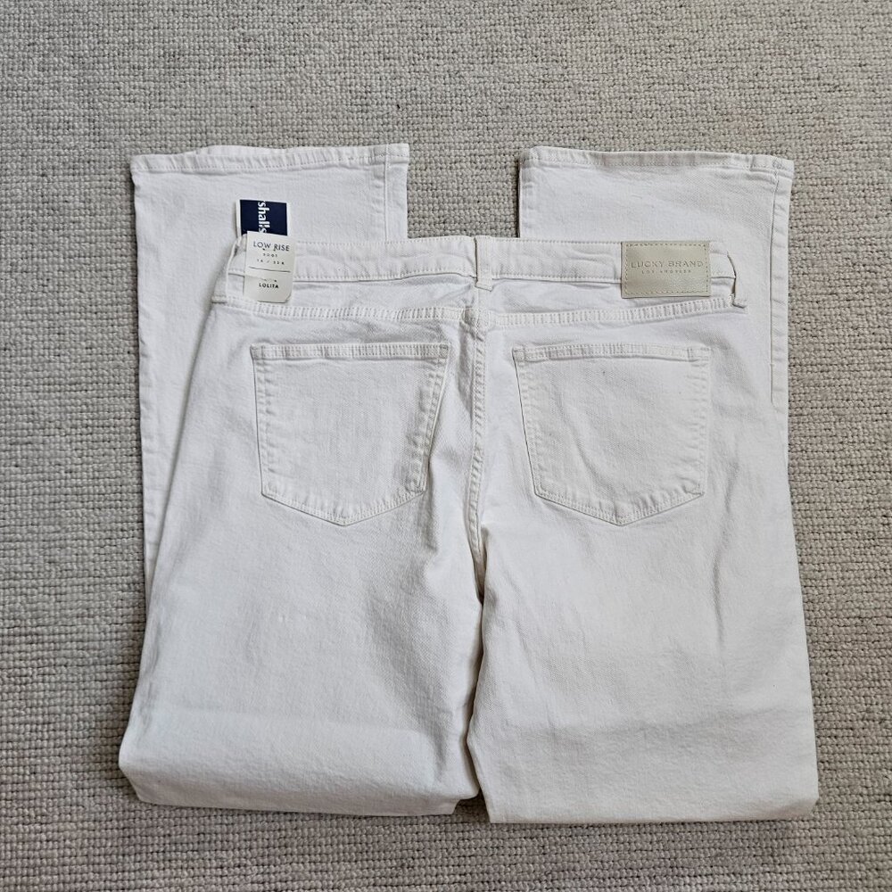 Lucky Brand Lolita Low (or Mid) Rise Boot Cut White Jeans Size 14 - NEW - Summer - Picture 3 of 10
